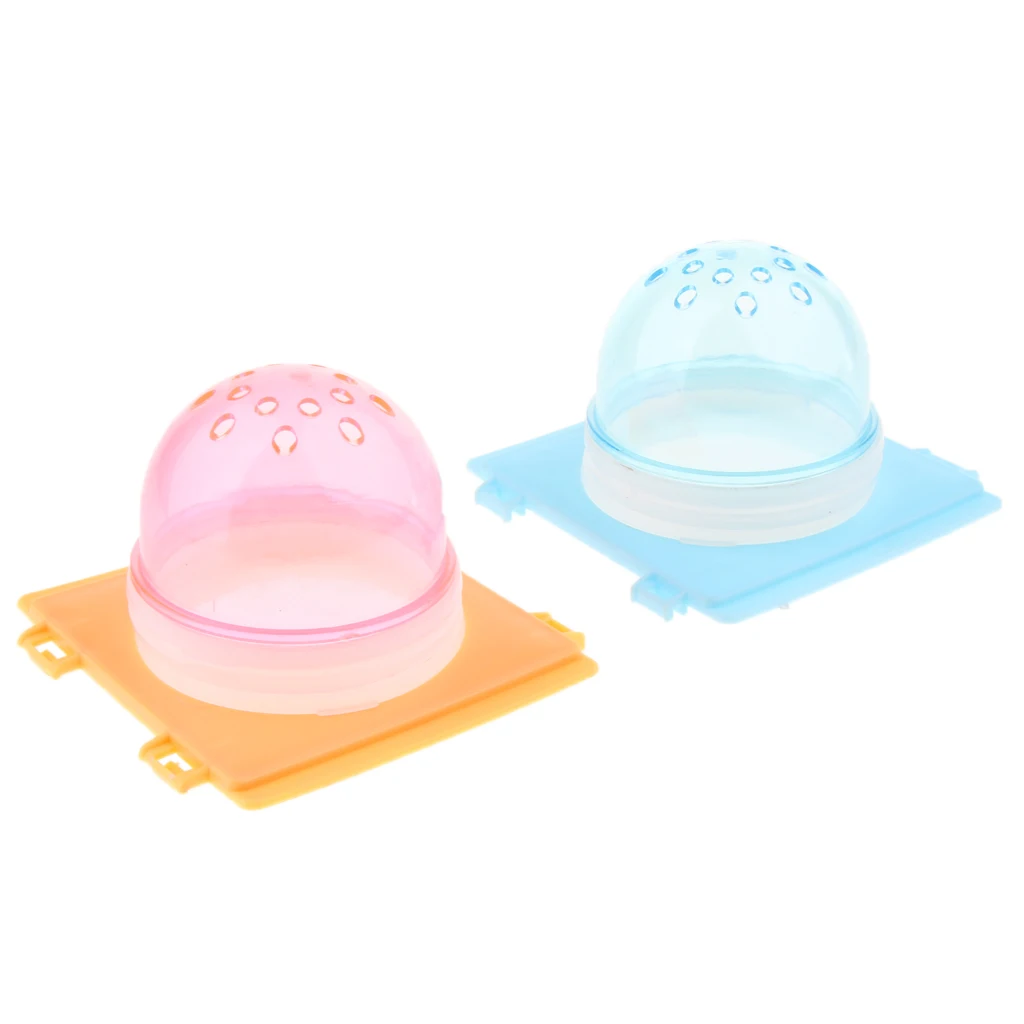 2x Hamster Tunnel Fittings Transparent Cage Plug Accessories Small Pet Toys