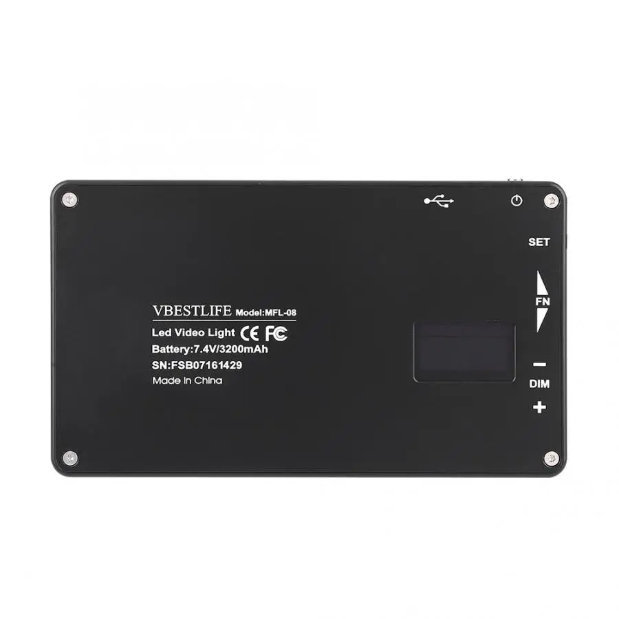 VBESTLIFE RGB светодиодный светильник для фотографии 2500-8500k 9 светильник с батареей RGB светодиодный светильник