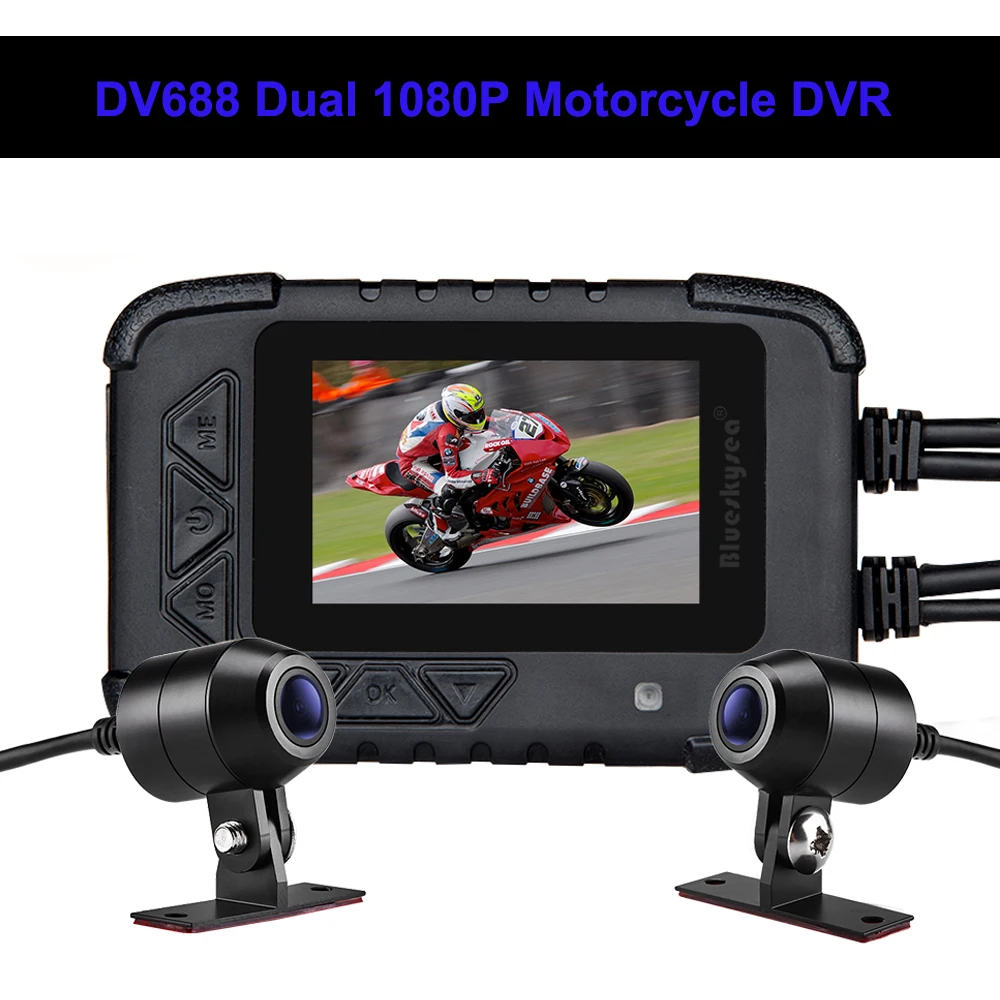 Видеорегистратор Blueskysea DV688 2 4 дюйма 130 ° HD 1080P GPS| |