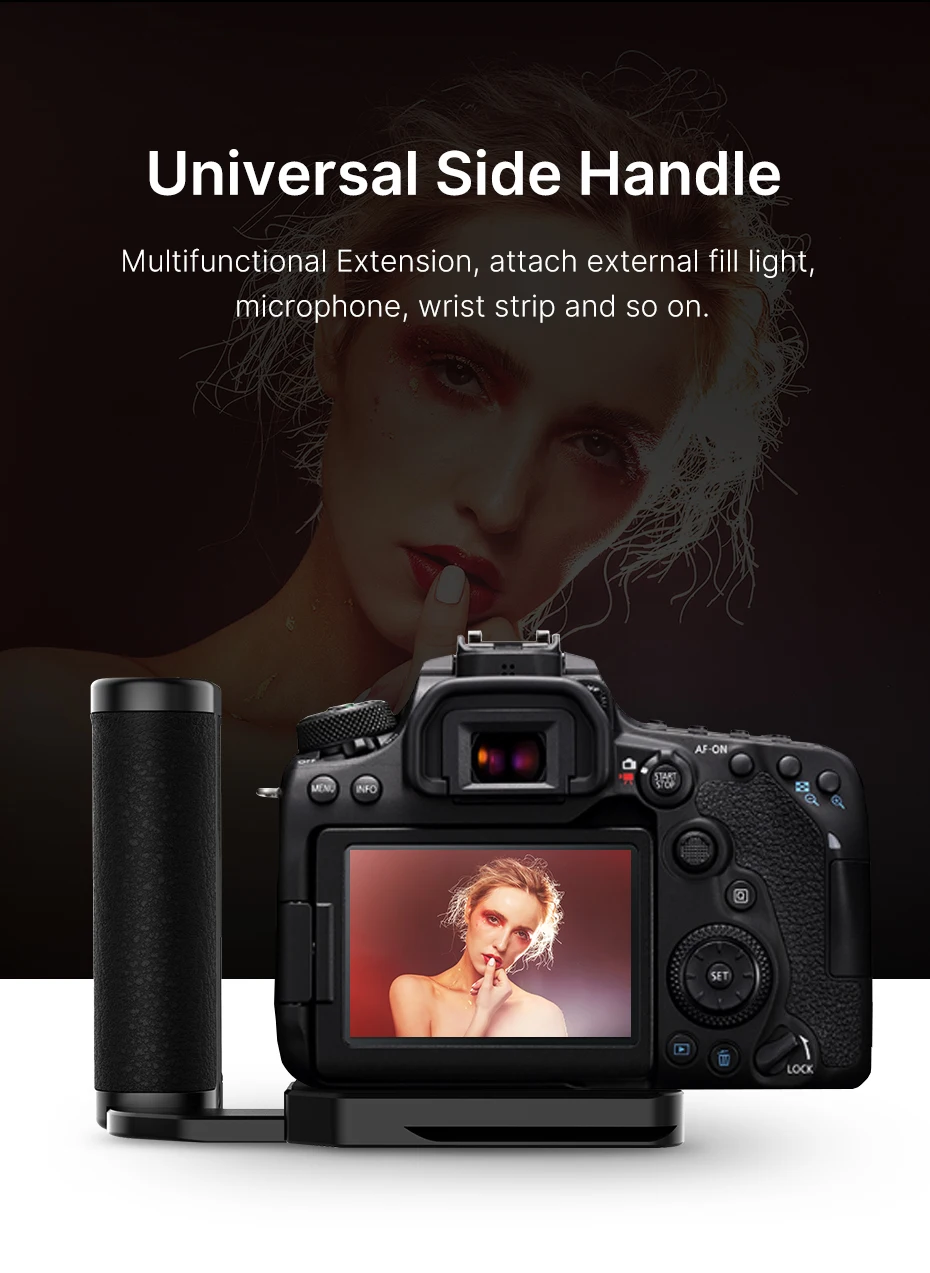 

UURig R043 Micro-SLR camera universal multi-function Aka port base left handheld handle expansion accessory Camera Vlogging