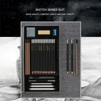 

17Pcs/set Professional Sketch and Drawing Writing Pencil Stationery Supplies 3H H HB B 2B 3B 4B 5B 6B 7B 8B 10B 12B Pencil