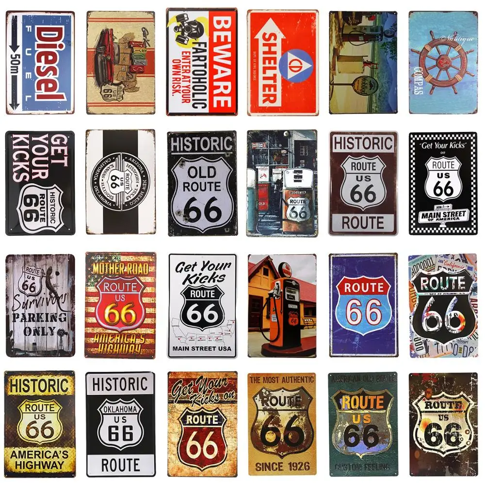 

Vintage Shabby chic Metal Tin Signs Beer Free WiFi Pub Club Party Poster Restaurant Coffee Cafe Wall Stickers Decor