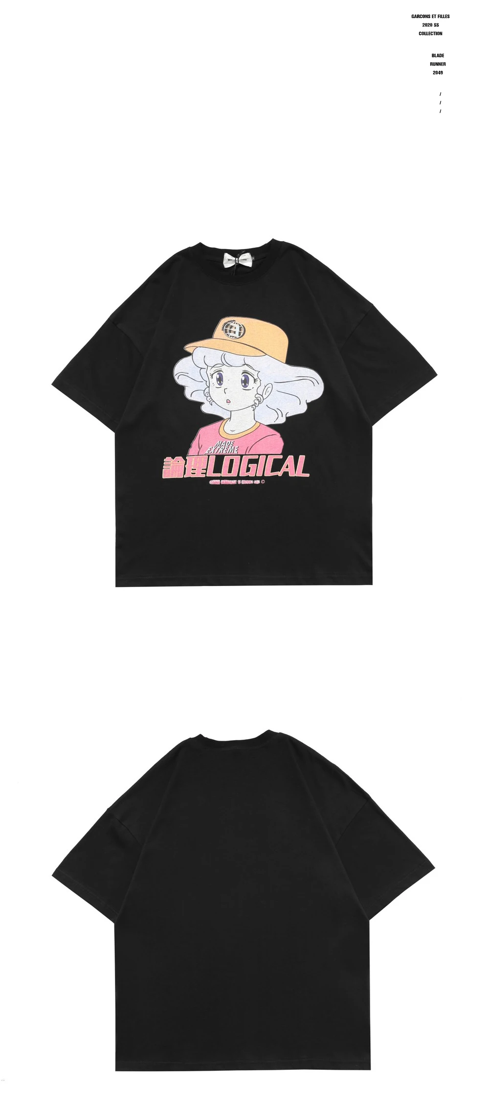 Harajuku Kawaii Graphic Tees  Women Clothes  Japanese Streetwear Cartoon T Shirt Purple Cute Woman TShirt 2020 Summer Tops