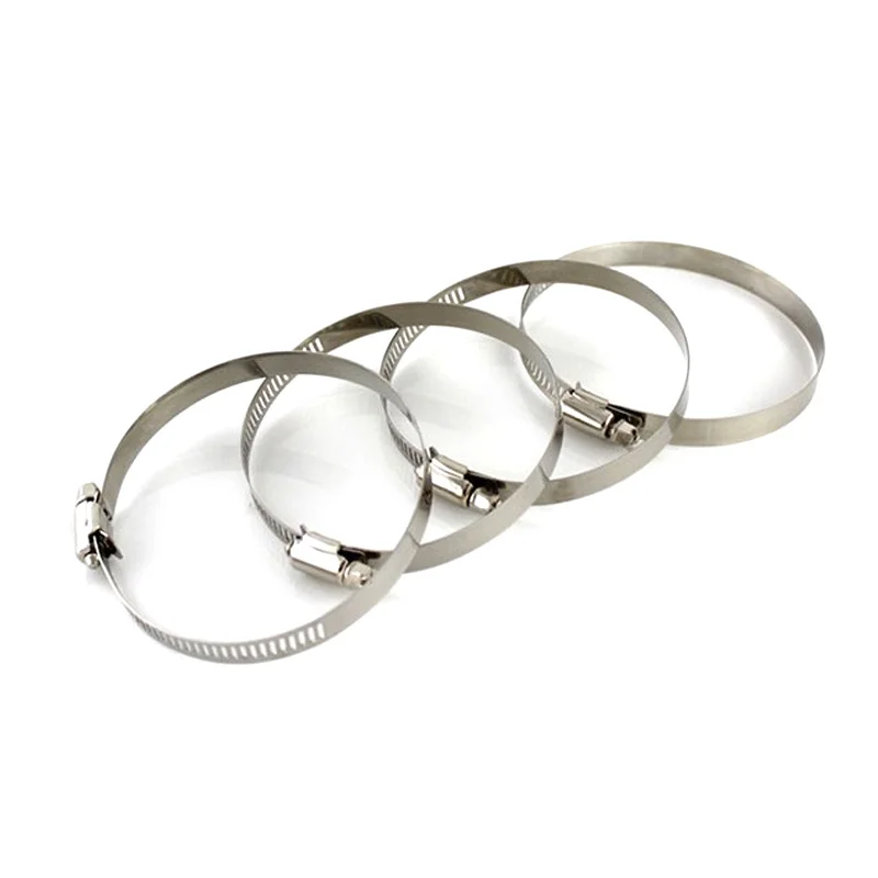 Hose Clamps 1Pcs 8mm-120mm Stainless Steel Drive Fuel Tube Water Pipe Fastener Worm Size Fixed Clip Hoop Spring Hoops