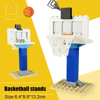 

Basketball bracket/Stand Part Accessories ball Base Plate Figures Court Baseplate DIY Building Blocks Toys For Children kids toy