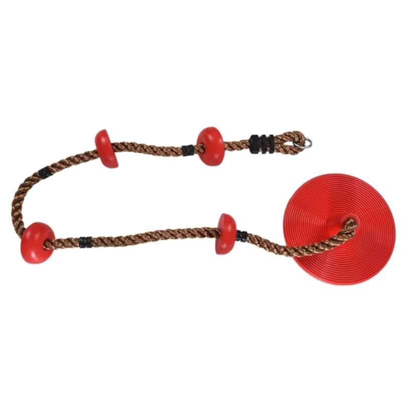 

Outdoor Climbing Rope Disc Swing for Children Physical Training Climbing Rope with Connecting Belt Carabiner