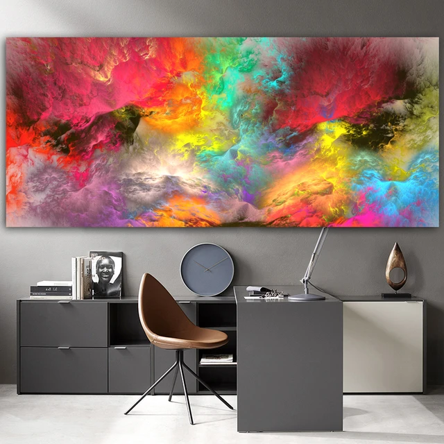 cuadros para salon lienzos cuadros decorativos abstracto al óleo Original  grande sobre lienzo, impresión moderna, pintura abstracta brillante, imagen  colorida, decoración de pared del hogar para sala de estar - AliExpress