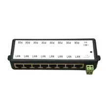 8 портов POE инжектор POE сплиттер для CCTV сети POE камера мощность по Ethernet IEEE802.3af