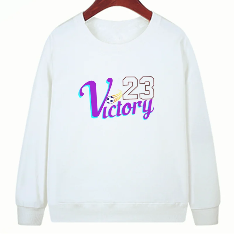 

Letter Fleece Long Sleeve Women's Sweatshirt gothic New Football Round neck Sweatshirt stanger things Women Jacket