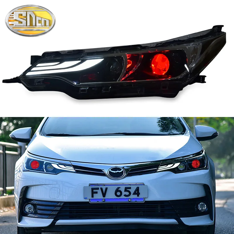 SNCN Car Styling LED Headlight For Toyota Corolla 2017 2018 DRL Turn Signal Light Projector Lens Head Lamp Assembly | Автомобили и