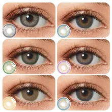 Colored Lenses for Eyes 1 Pair SIAM Color Cosmetic Contact Lenses Yearly Use Eye Contacts With Color Original Colored Eye Lenses