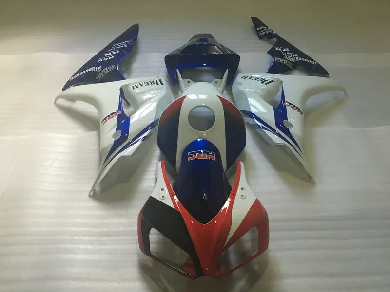 Комплект обтекателей для мотоцикла HONDA CBR1000RR 06 07 CBR 1000RR 1000 RR 2006 2007 ABS белый синий