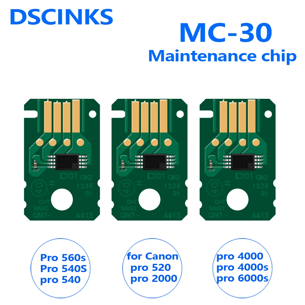 One Piece Mc30 Maintenance Tank Chip For Canon Pro 560s 540 540s 5 00 4000 4000s 6000s Printer Waste Ink Tank Chips Cartridge Chip Aliexpress