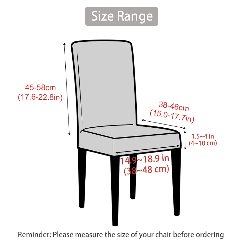 Description Picture 4 of itemJacquard Corn Kernel Fabric Chair Cover Universal Size Cheap Chair Covers Stretch Seat Slipcovers for Dining Room Home Decor 1PC