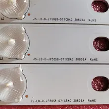 100 шт./лот 7 светодиодный(6 V) 516 мм светодиодный подсветка полосы для Светодиодный 50C380 JS-LB-D-JP50S8-071CBAC 30806A E50S8100 PC62926B