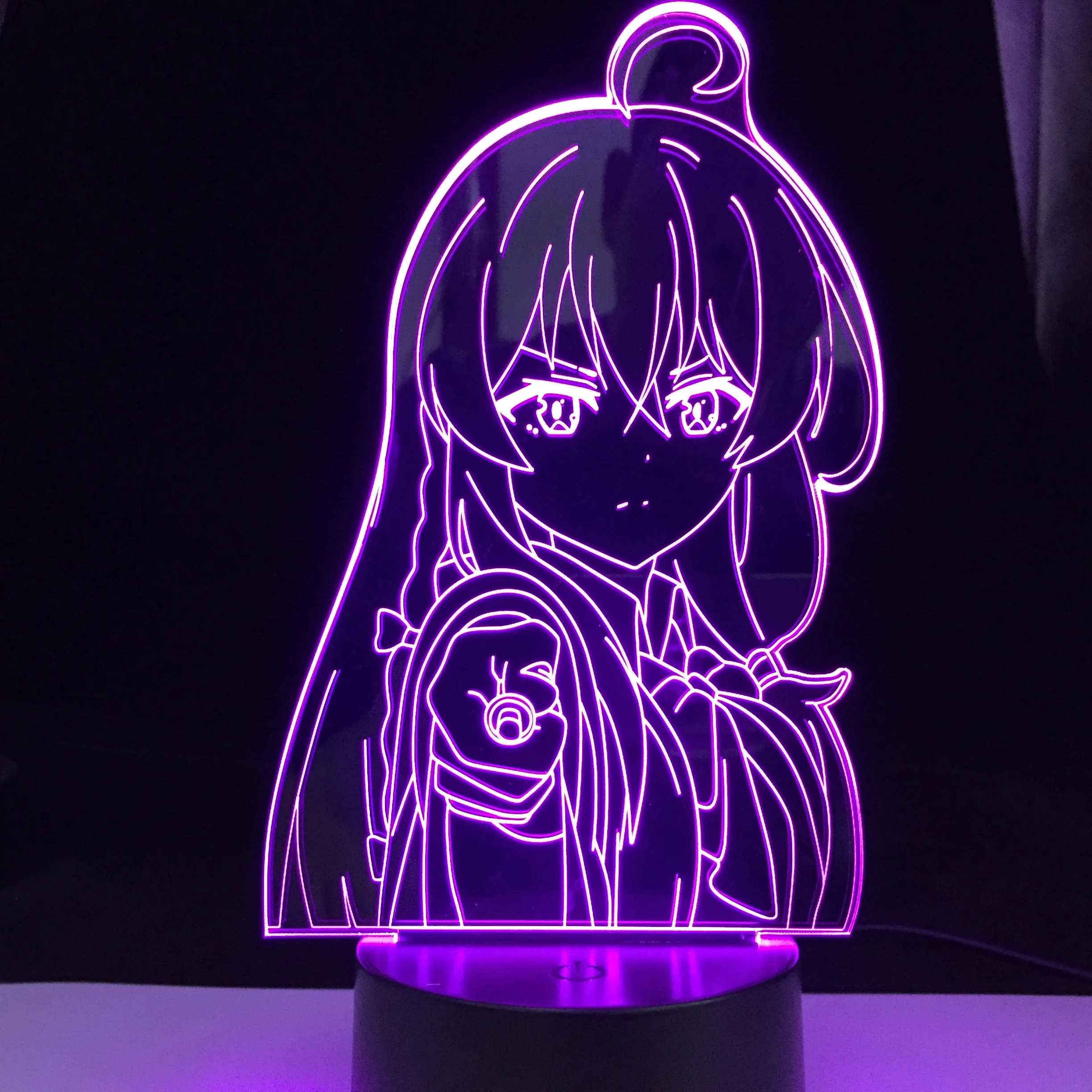 Светодиодная лампа Hange Zoe для домашнего декора ночник с 3d рисунком аниме атака на