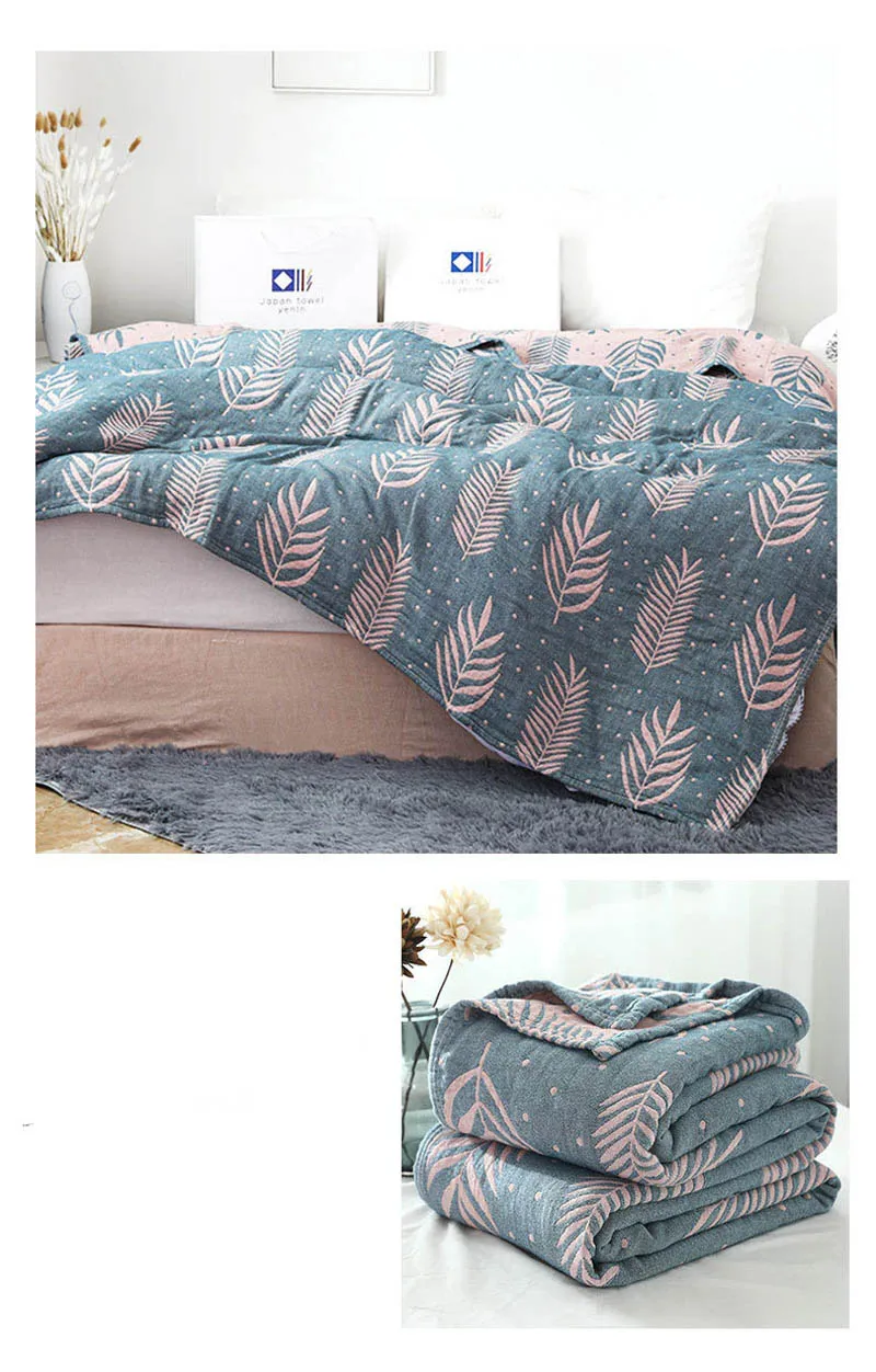 4 слоя Марлевое полотенце одеяло водоросли летнее одеяло для кровати путешествия самолет диван Постельное белье из хлопка покрывало для кровати ребенок взрослый пледы одеяло