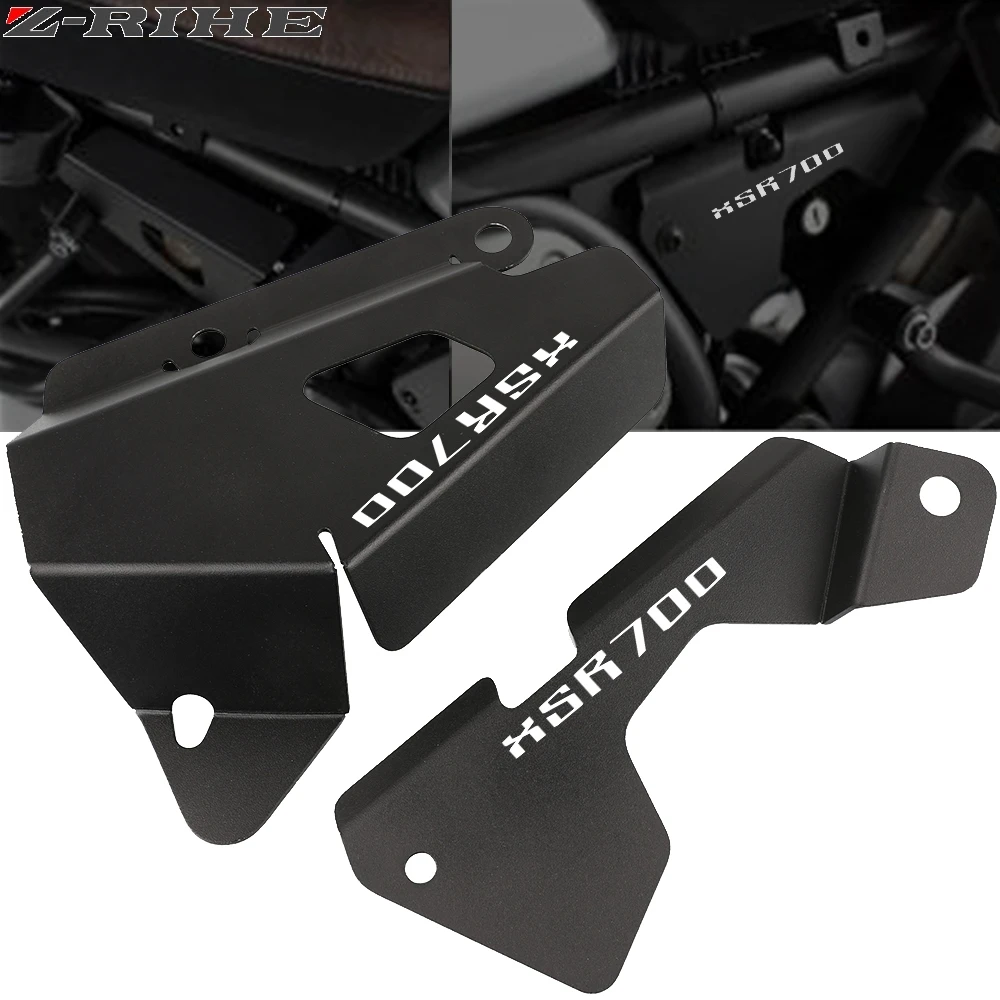 

Motorcycle Black Side Panel Frame Cover Brake Reservoir Guards Protector Set For YAMAHA XSR 700 XSR700 2018 2019 2020 2021