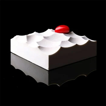 

Block Clouds Ripple 3D Mousse Cake Moulds For Ice Creams Chocolates Cake Mold Pan Bakeware DIY Cake Decoration Baking Tools