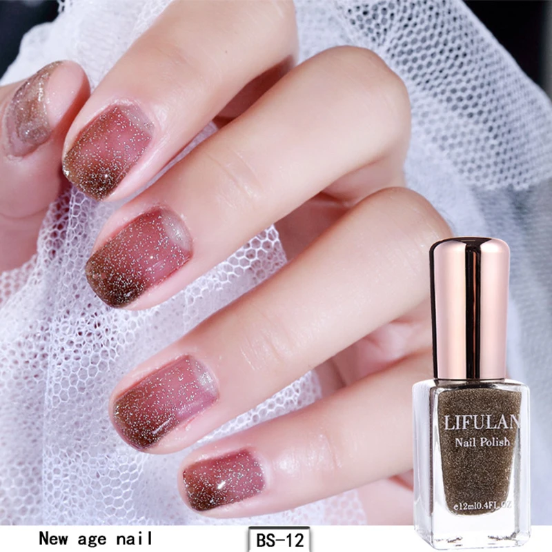 Nusx Chameleon Nail Polish 6ml Shell Glimmer Varnish Summer Series Glitter Blue Purple Nail Lacquer Polish 4