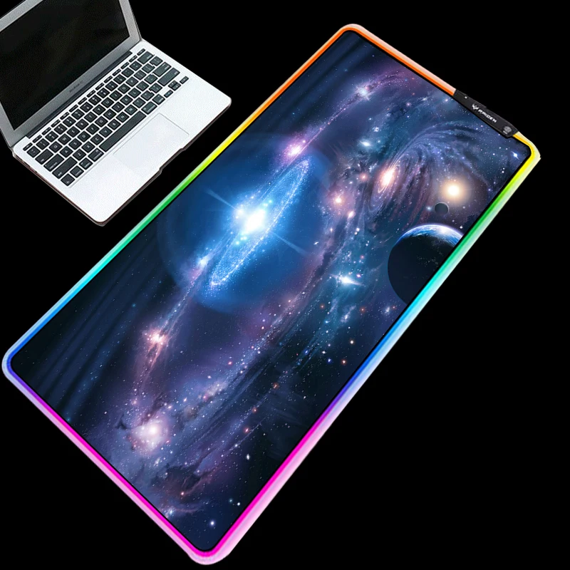 Yuzuoan 90X40 Космическая Звезда светодиодный 7 цветов освещение RGB большой резиновый
