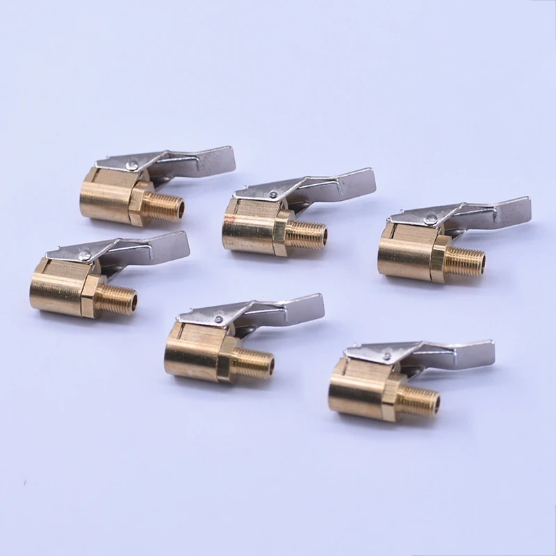 Car Auto Tyre Wheel Tire 8mm Brass Air Chuck Inflator Pump Valve Clip Clamp Connector Adapter Valve Connector Clip-on Car Auto Tyre Wheel Tire 8mm Brass Air Chuck Inflator Pump Valve Clip Clamp Connector Adapter Valve Connector Clip-on
