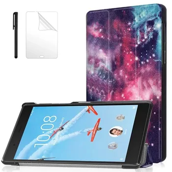 

Slim Folding PU Leather Case for Lenovo Tab 4 7 TB-7504F TB-7504N TB-7504X Stand Cover for Lenovo Tab4 7 Tablet Funda +FilmPen
