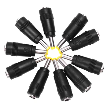 

2.1 x 5.5mm Female to 4 x 1.7mm Male AC DC Power Connector Adapter Laptop 10pcs