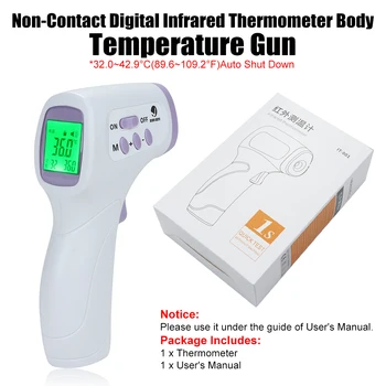

New Forehead Non Contact Infrared Baby Thermometer LCD Body Temperature Fever Digital IR Measurement Tool Gun for Baby Adult