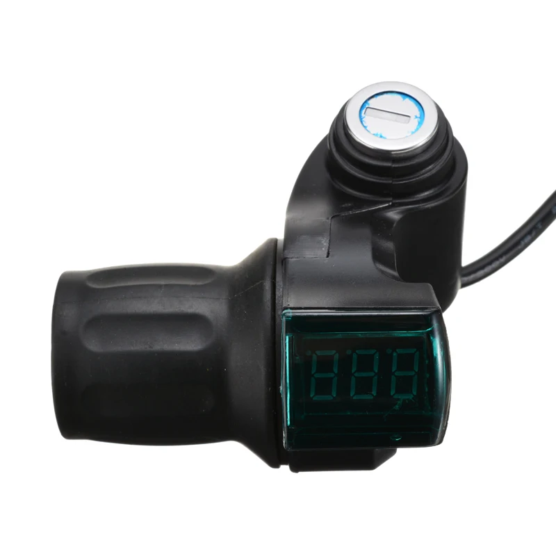 Cena 2 sztuk czarny 12 V 99 V elektryczny rower hulajnoga uchwyt kierownicy przepustnicy LED miernik cyfrowy uniwersalny elektryczny akcesoria rowerowe
