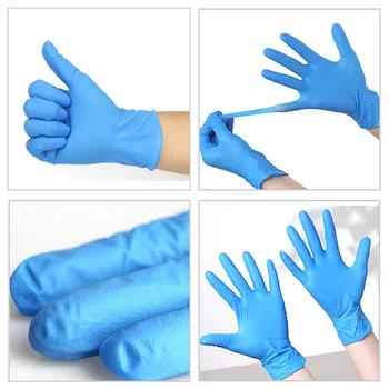 

Newly 100 Pcs/Set Disposable Nitrile Latex Gloves Home Use Cleaning Cooking Medical Gloves S-L CTN88