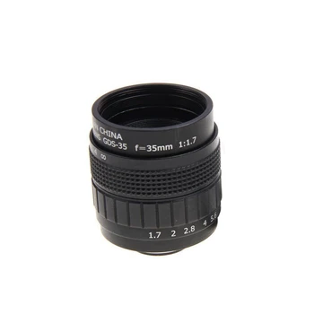 

Manual TV 35mm F1.7 Durable Digital Micro-single Camera Lens C Mount Mini Black Portable Movie Photo Accessories For Olympus