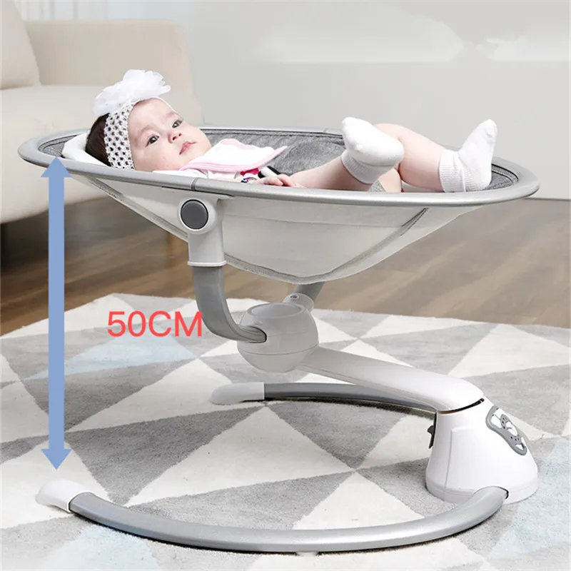 Электрическое детское кресло-качалка для новорожденных, комфортное кресло, успокаивающее артефакт ребенка, Многофункциональные Музыкальные электрические качели