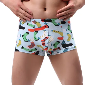 

underwear Men boxer Men Flat Pant Trousers Cute Cartoon boxer Knickers Lace Underwear Underpants boxer ropa interior hombre