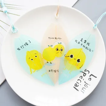 

Lemon Leaf Vein Bookmark Small Fresh Pendant Creative Student Stationery Gift