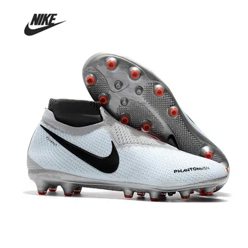 

High Ankle Soccer Shoe Nike Phantom VSN Elite DF AG Men Football Boots Man Football Shoes Botas