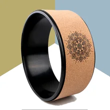 Профессиональный пробковый спортивный Dharma, колесо для йоги, растягивающееся, круг для пилатеса, кольцо для улучшения осанки йоги и спинного ролика BF