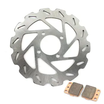 

BIKINGBOY ATV Rear Brake Disc Disk Rotor Pad For Yamaha YFM 125 R Raptor 11-13 YFM 350 R Raptor 04-13 YFM 250 R Raptor 08-13