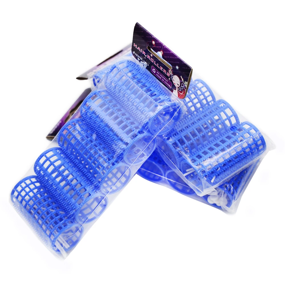 15pcs/set 30mm Hair Rollers with Fixed Pins Teeth Hairdressing Curlers Air Bang Big Size Wavy Fluffy Curl Rods Styling Tool 1579