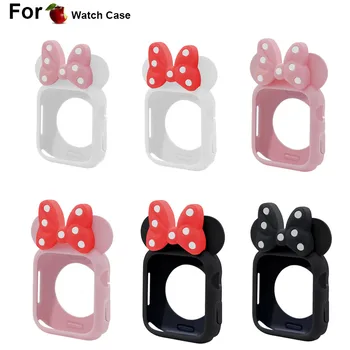 

Cartoon Silicone Protector Case For Apple Watch Series 3/2/1 38mm 42mm Watch Cover For iwatch 4 5 40mm 44mm Full Protector Case