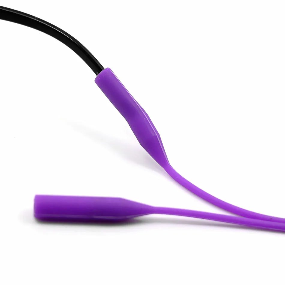 2pcs Silicone Sunglasses Holder Eyeglasses Strap Glasses Neck Cord String Reading Glasses Rope Anti-slip Eyewear