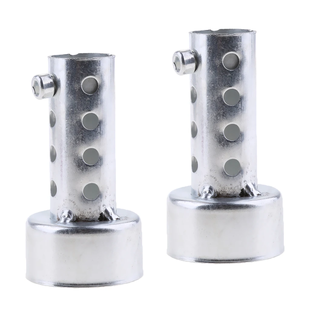2pcs 45mm×80mm Motorbike Exhaust Muffler Can Baffles DB Killer Silencer