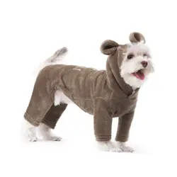 Зимняя Теплая Одежда для собак, хлопковые комбинезоны с надписью для собак, 4 ноги, комбинезон для йоркширского терьера, чихуахуа, щенка