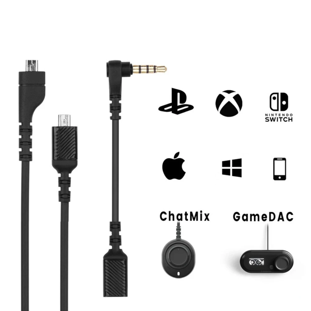 Placa de Som Cabo para Steelseries Arctis Pro Fone de Ouvido Jogos Fone de Ouvido Cabo Adaptador Cabo de Áudio - Image 2