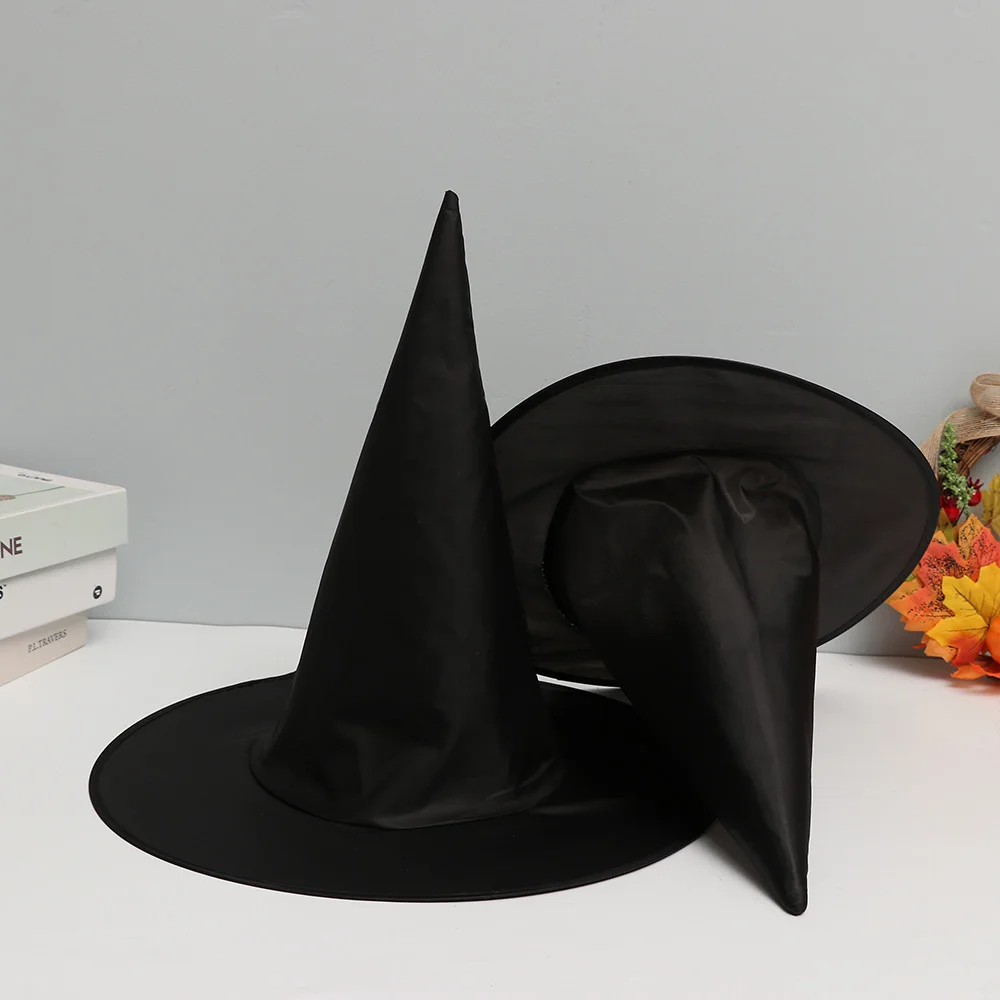 Witch Hat Halloween Fancy Dress Party Props Wizard Cap Decorative Costume Accessory Supplies Children Gift