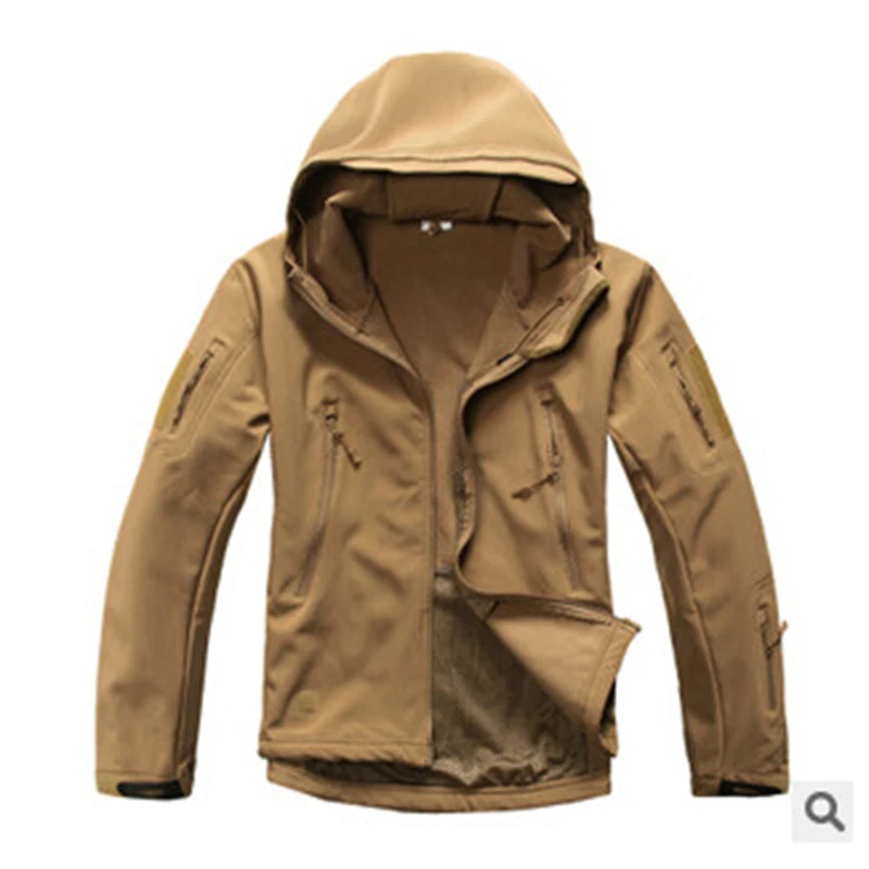  SJ-Maurie 1Set Winter Hunting Ghillie Suit Military Army Soft Shell Fleece Jackets + Pants for Tact