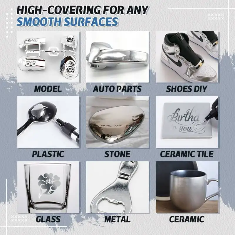 Silver Mirror Marker DIY Paint Pen Chrome Finish Metallic Stationary Water UV Resistant Art Supplies Art Craftwork Accessories 4 | Silver Mirror Marker DIY Paint Pen Chrome Finish Metallic Stationary Water UV Resistant Art Supplies Art Craftwork Accessories 4