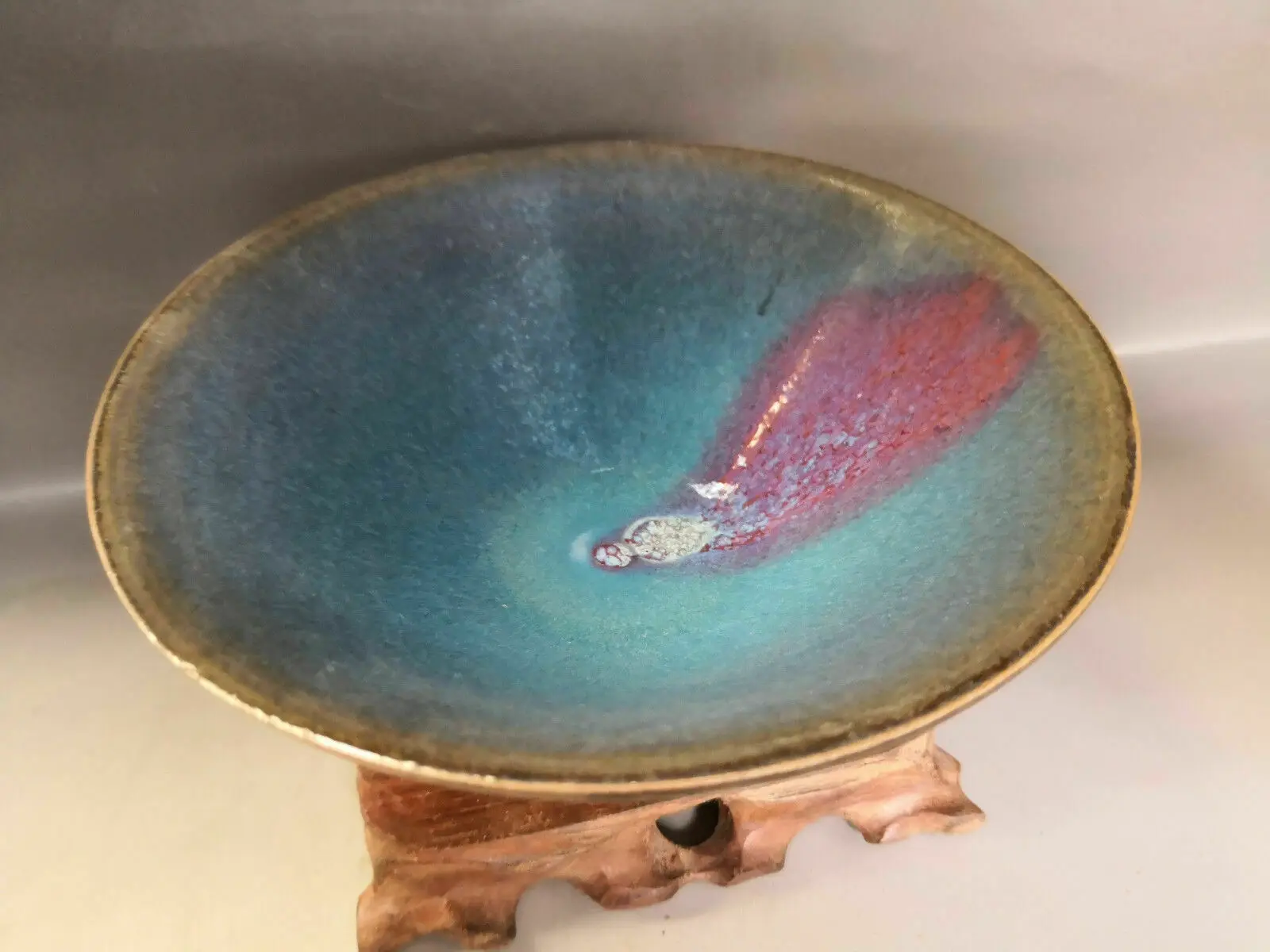 Chinese old porcelain Jun kiln porcelain bowl 4