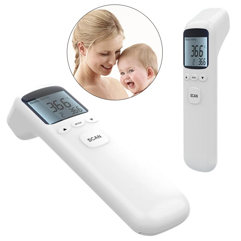 

Handheld Infrared Thermometer Forehead Body Temperature Meter Measuring LCD Display Baby/Adult 166mmx39mmx40mm TB Sale