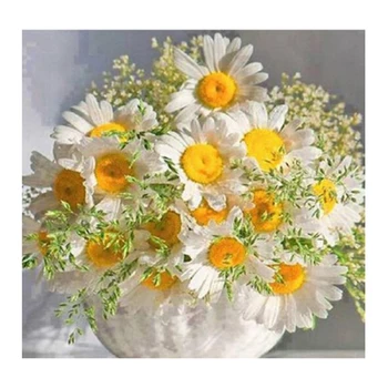 

DIY Diamond Painting Daisy Flower Basket Diamond Cross Stitch Unfinished Embroidery Home Decor Handicraft Crystal